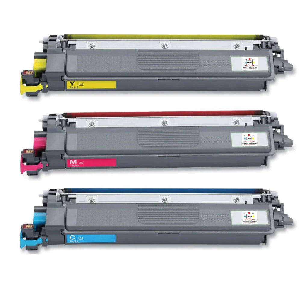 Compatible Toner Cartridge Replacement For BROTHER TN229C, TN229Y, TN229M (Cyan, Magenta, Yellow) 1.2K YLD-Color (3-Pack)