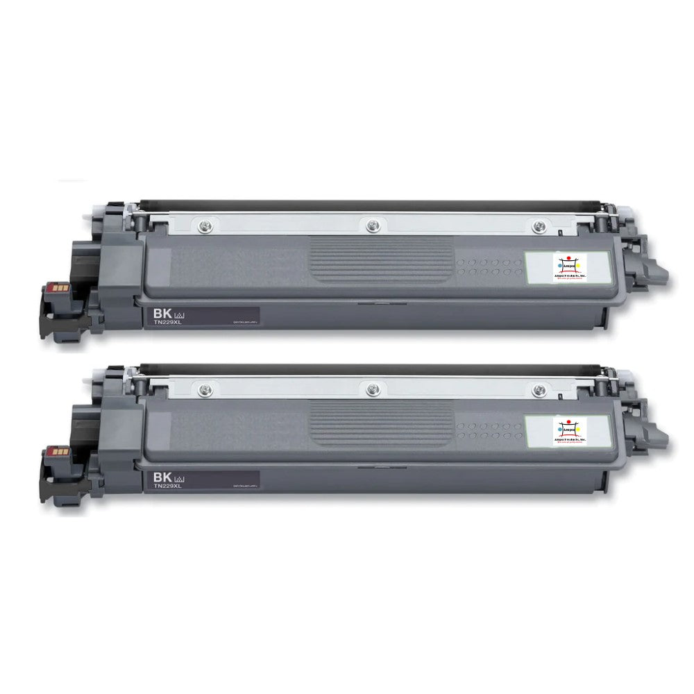 Compatible Toner Cartridge Replacement For BROTHER TN229XLBK (TN-229XLBK) High Yield Black (3K YLD) 2-Pack