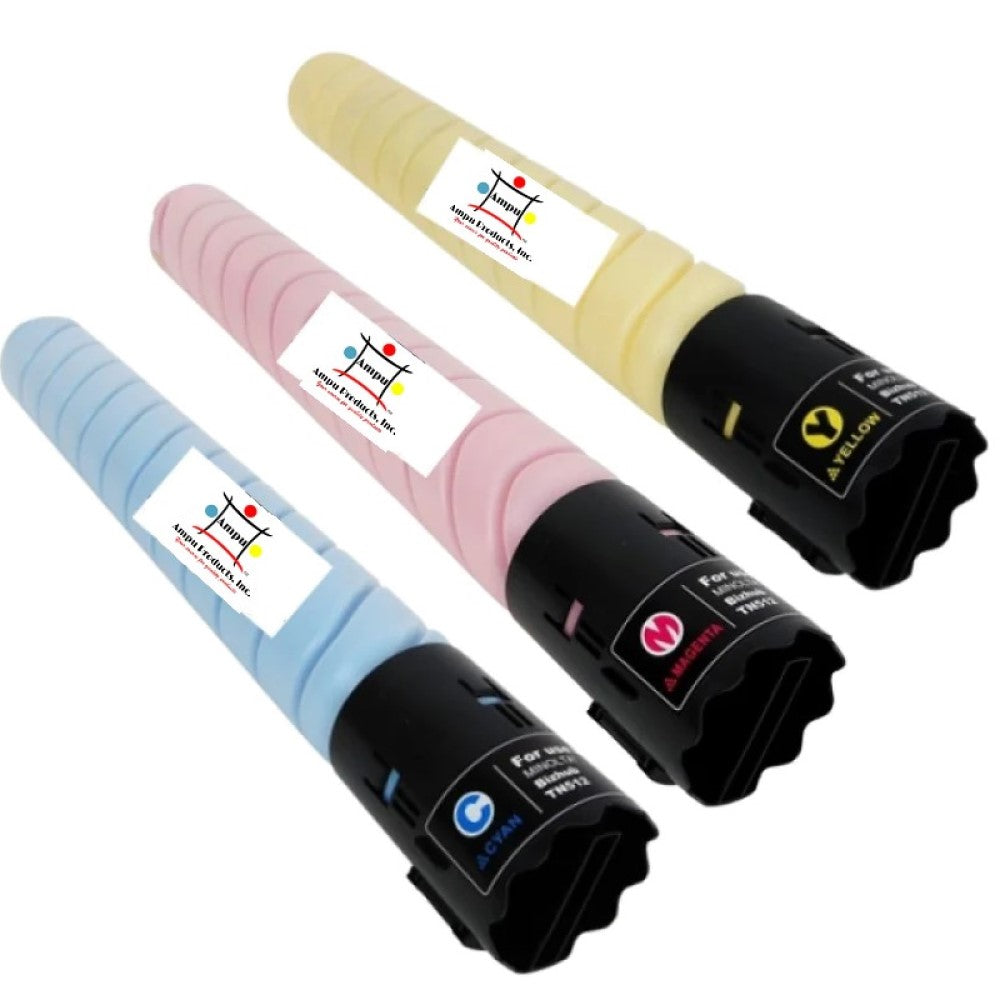 Compatible Toner Cartridge Replacement For KONICA MINOLTA TN324M, TN324C, TN324Y (A33K232, A33K332, A33K432) Cyan, Magenta, Yellow (26K YLD) 3-Pack
