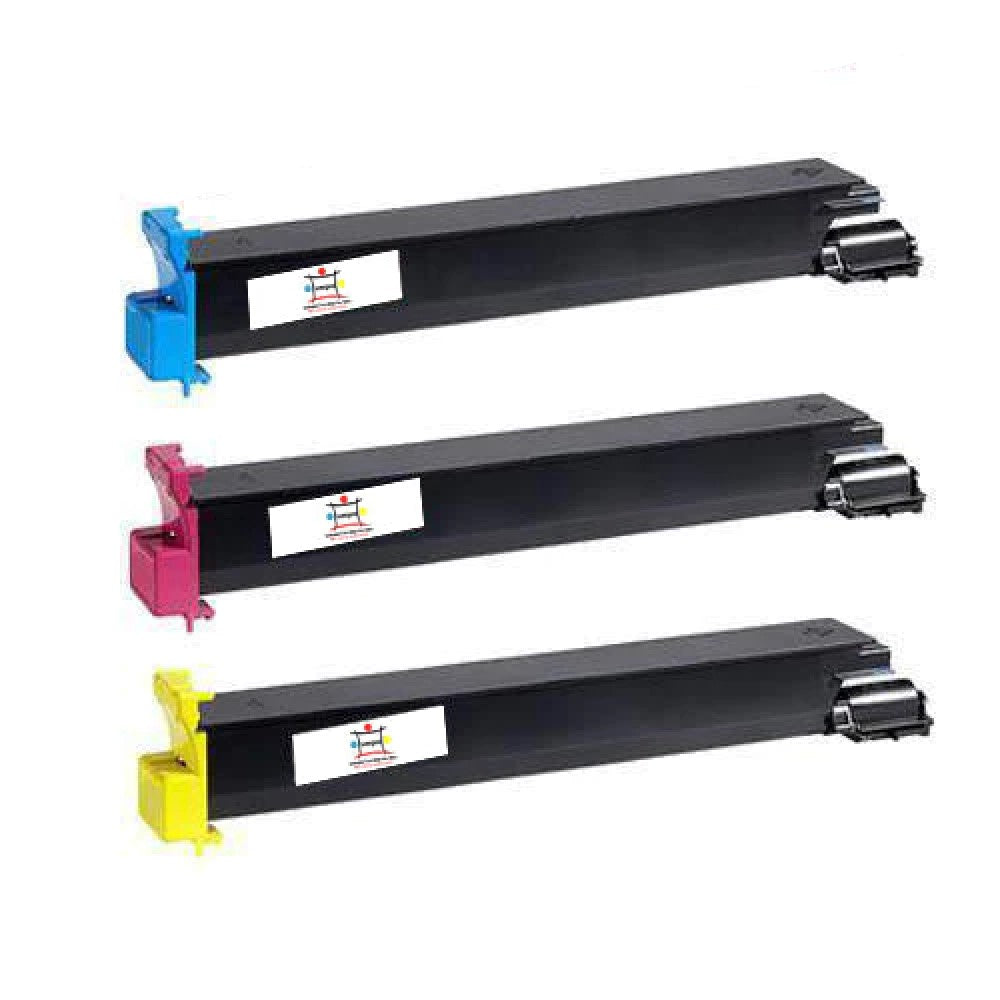 Compatible Toner Cartridge Replacement For KONICA MINOLTA A070230, A070330, A070430 (TN611Y, TN611M, TN611C) Cyan, Yellow, Magenta (3-Pack)