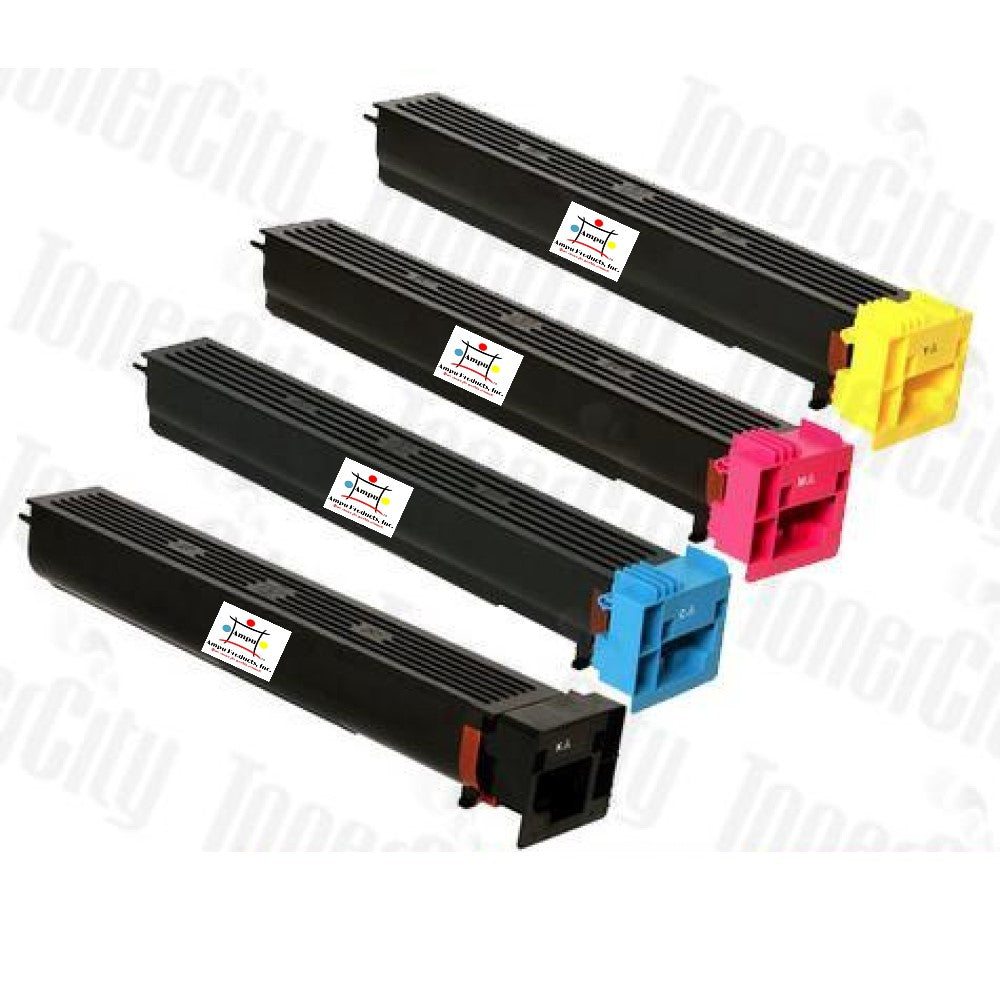 Compatible Toner Cartridge Replacement For KONICA MINOLTA A3VU130, A3VU230, A3VU330, A3VU430 (TN711K, TN711C, TN711M, TN711Y) Black, Cyan, Magenta, Yellow (47.2K YLD- Black, 31.5K YLD- Color) 4-Pack