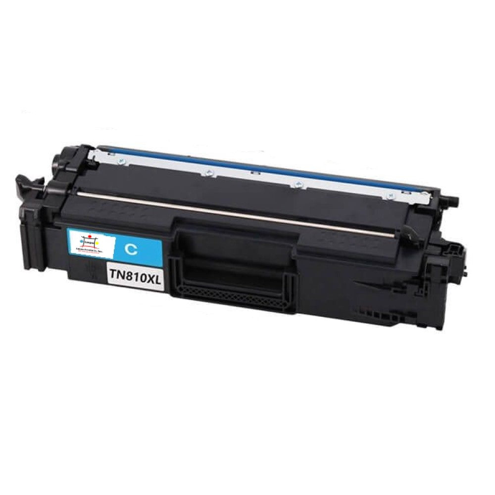 Compatible Toner Cartridge Replacement For BROTHER TN810XLC (TN-810XL C) High Yield Cyan (9K YLD)