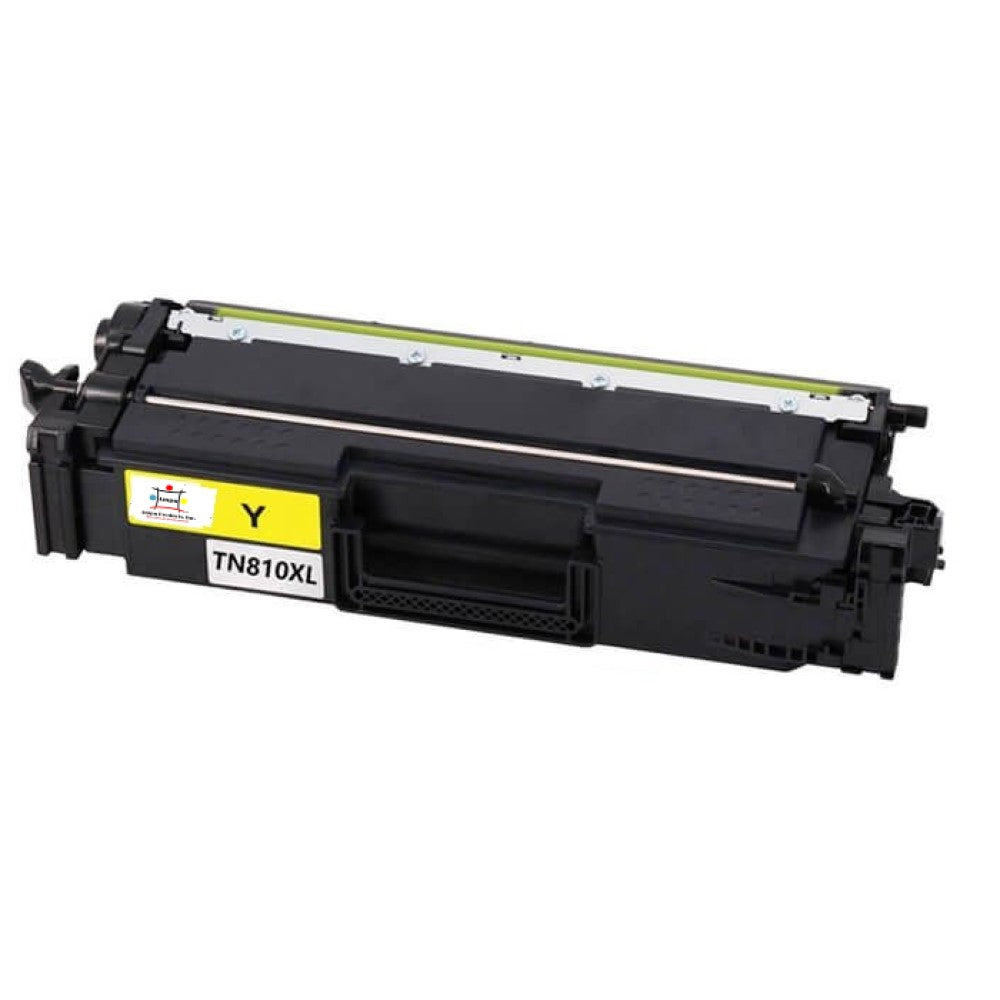 Compatible Toner Cartridge Replacement For BROTHER TN810XLY (TN-810XL Y) High Yield Yellow (9K YLD)