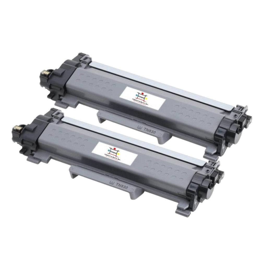 Compatible Toner Cartridge Replacement For BROTHER TN830 (TN-830) Black (1.2K YLD) 2-Pack