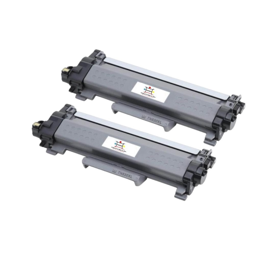 Compatible Toner Cartridge Replacement For BROTHER TN830XL (TN-830XL) High Yield Black (3K YLD) 2-Pack