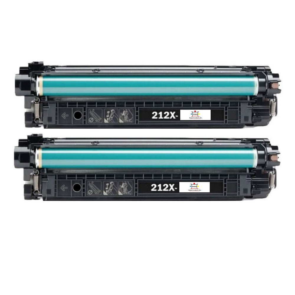 Compatible Toner Cartridge Replacement For HP W2120X (212X) High Yield Black (13K YLD) 2-Pack