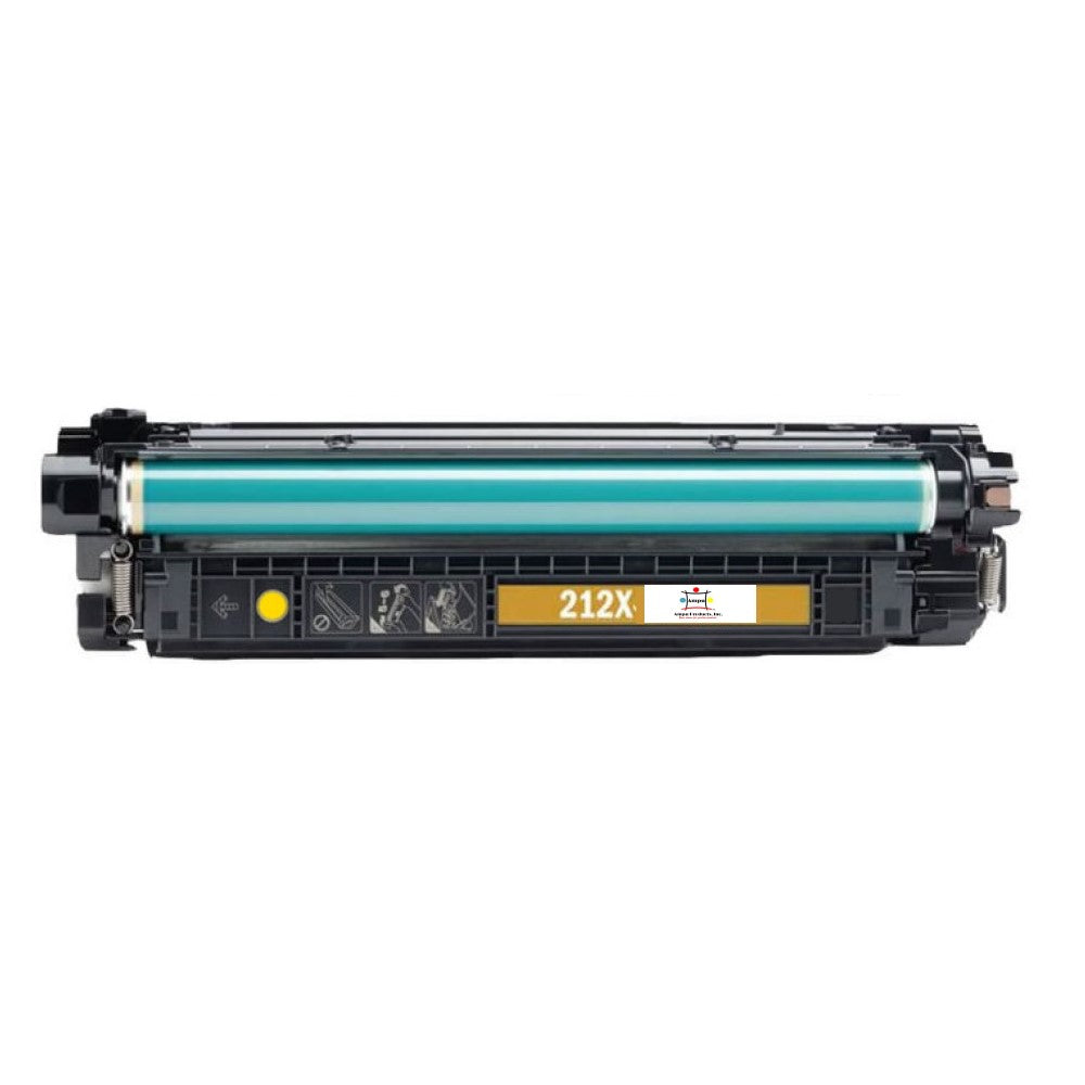 Compatible Toner Cartridge Replacement For HP W2122X (212X) High Yield Yellow (10K YLD)