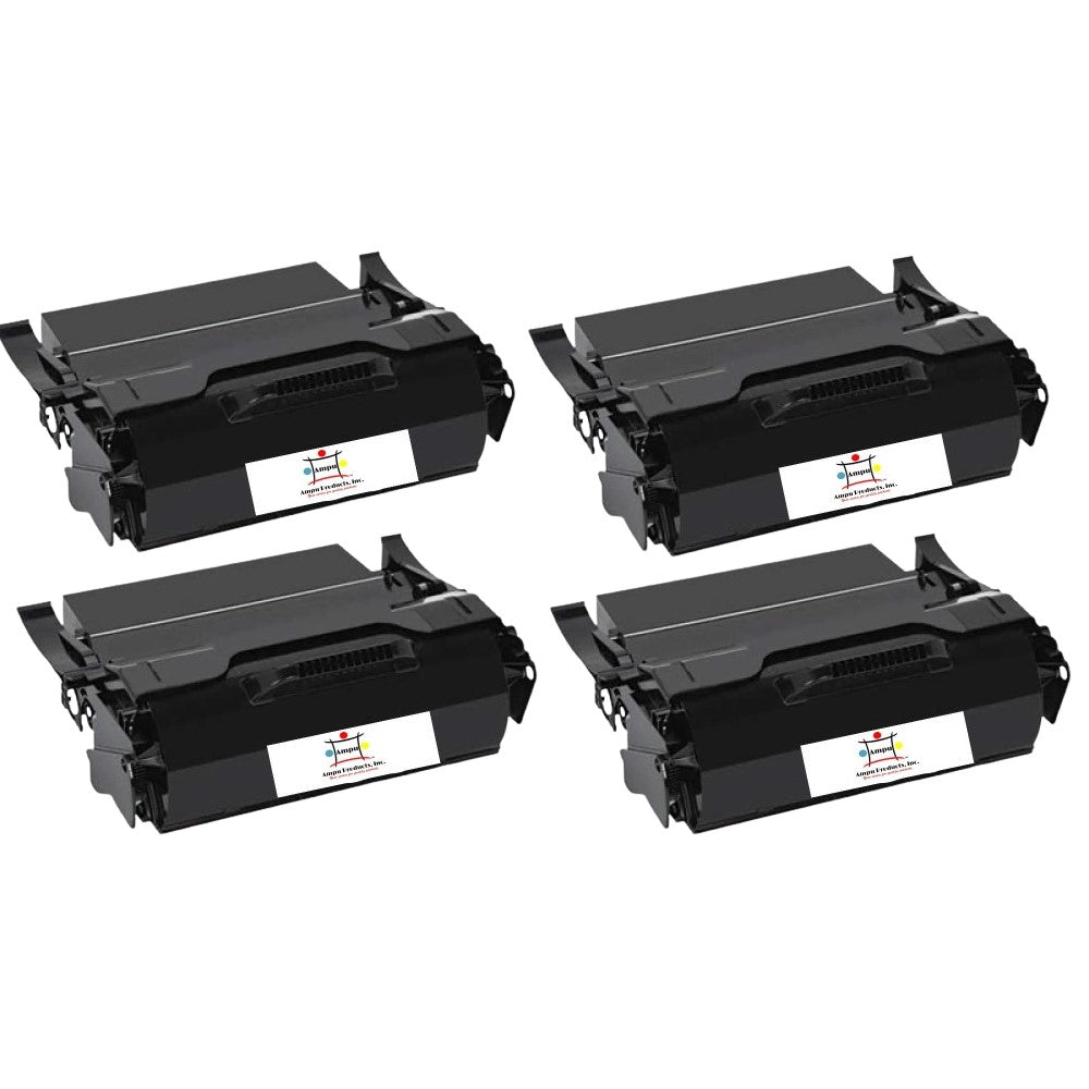 Compatible Toner Cartridge Replacement For Lexmark X651H21A (High Yield) Black (25K YLD) 4 Pack