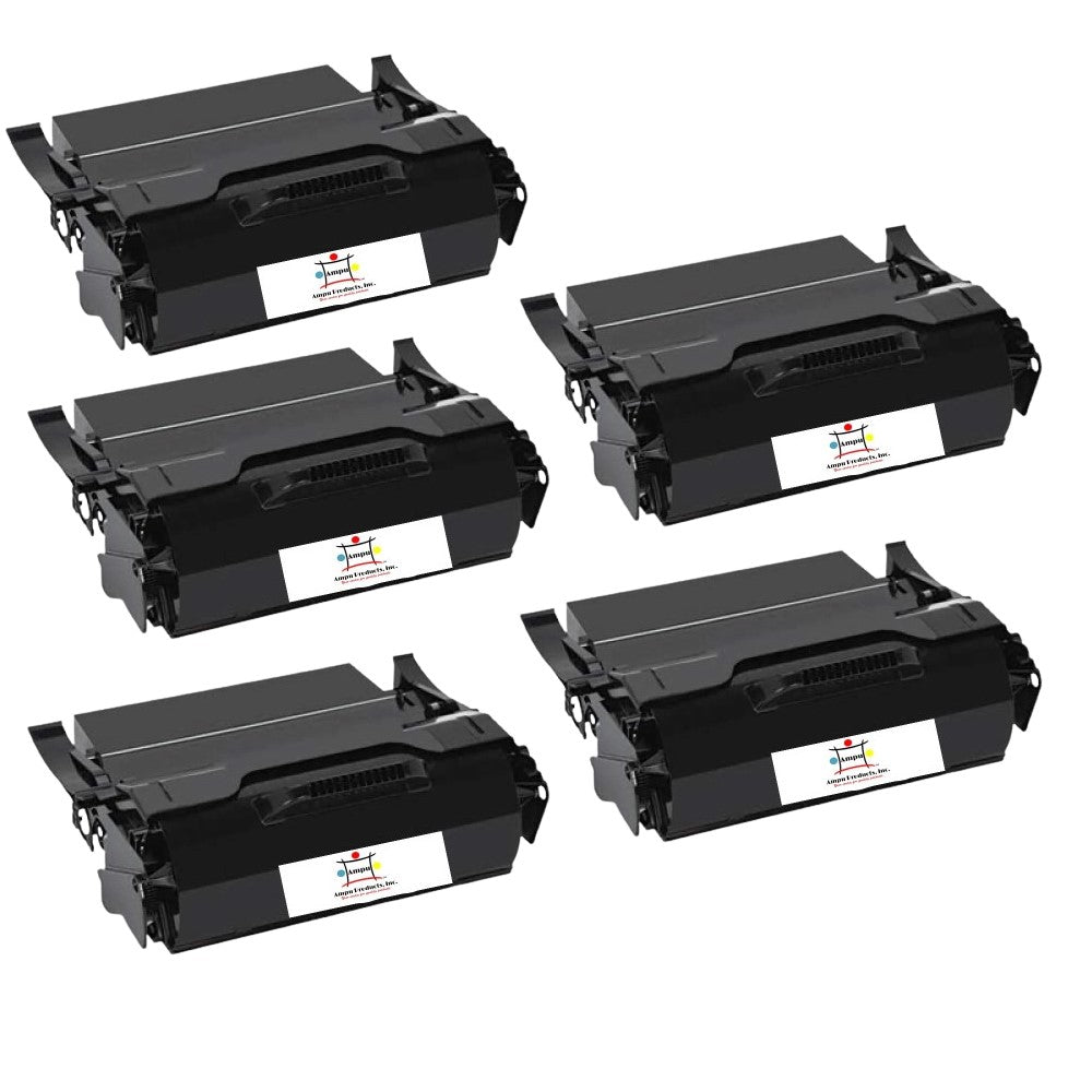 Compatible Toner Cartridge Replacement For Lexmark X651H21A (High Yield) Black (25K YLD) 5 Pack