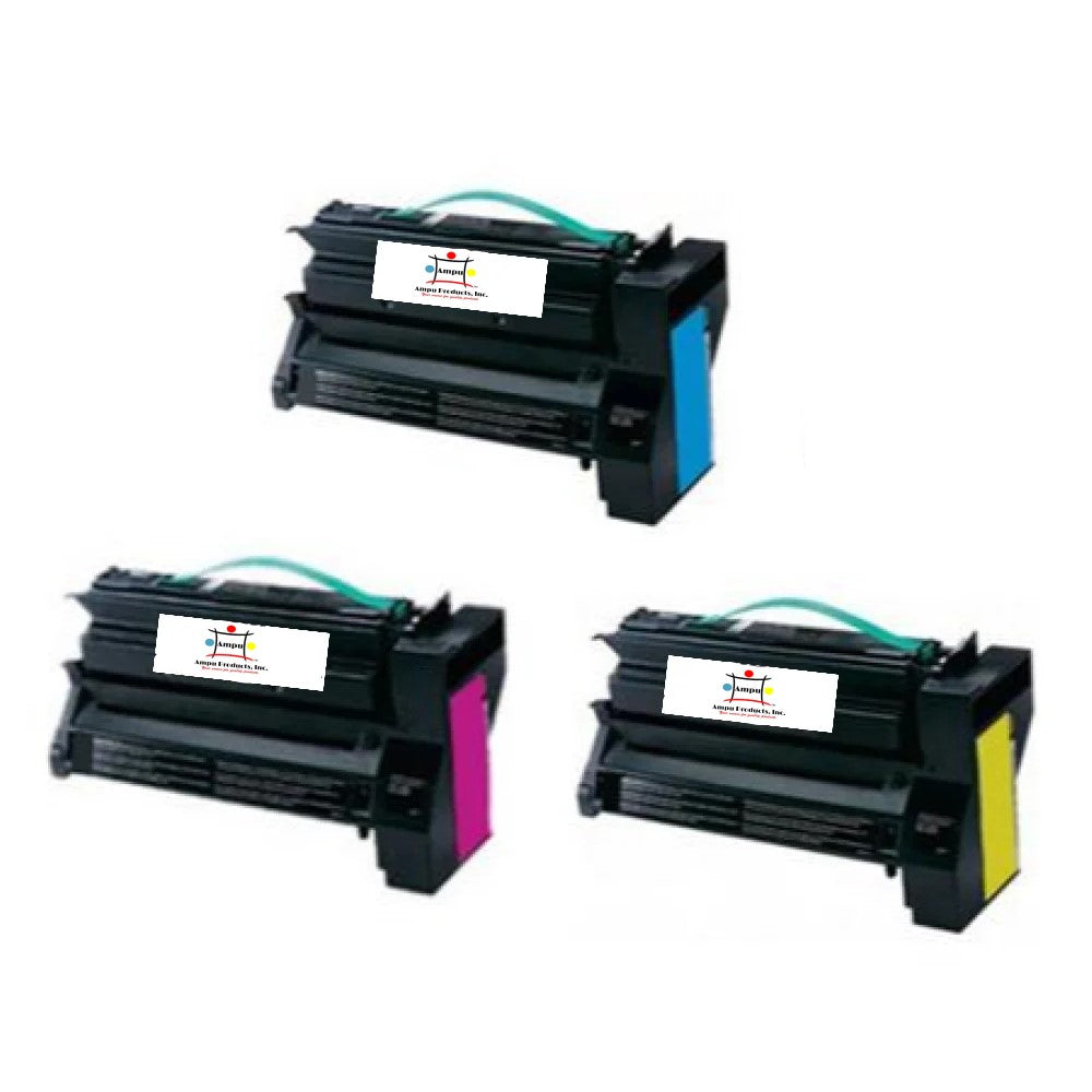 Compatible Toner Cartridge Replacement For Lexmark C780H2CG, C780H2YG, C780H2MG (Cyan, Yellow, Magenta) High Yield (10K YLD) 3-Pack