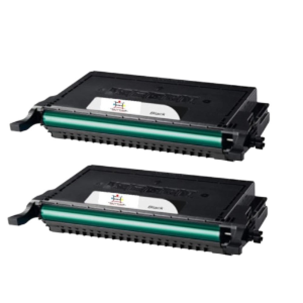 Compatible Toner Cartridge Replacement For SAMSUNG CLP-K660B (CLPK660B) High Yield Black (5.5K YLD) 2-Pack