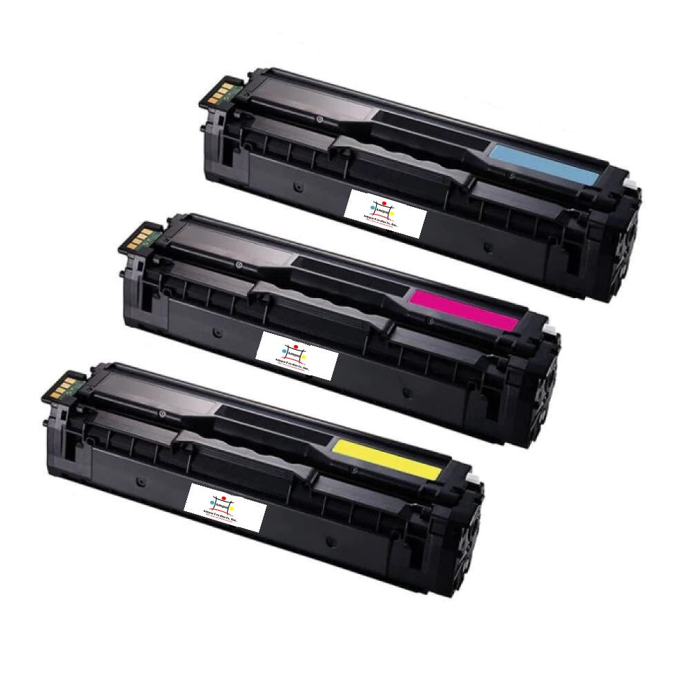 Compatible Toner Cartridge Replacement For SAMSUNG CLT-Y504S, CLT-M504S, CLT-C504S (CLTY504S, CLTM504S, CLTC504S) Cyan, Yellow, Magenta (2.5K YLD) 3-Pack