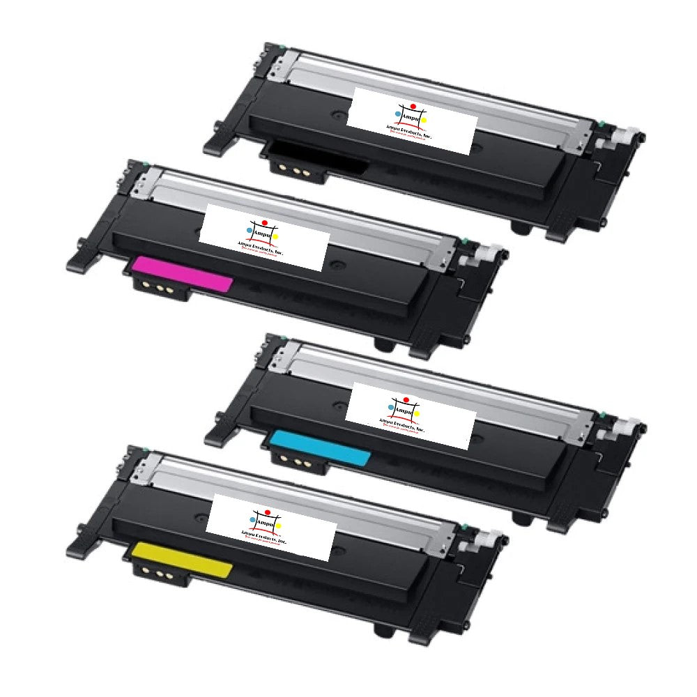 Compatible Toner Cartridge Replacement For SAMSUNG CLT-K404S, CLT-Y404S, CLT-M404S, CLT-C404S (CLTK404S, CLTY404S, CLTM404S, CLTC404S) Black, Cyan, Magenta, Yellow (1.5K YLD-Black; 1K YLD-Colors) 4-Pack