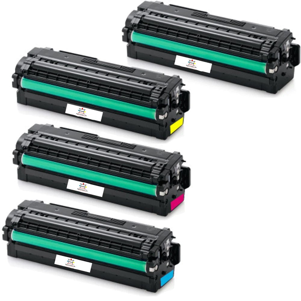 Compatible Toner Cartridge Replacement For SAMSUNG CLT-K506L, CLT-C506L, CLT-Y506L, CLT-M506L (CLTK506L, CLTC506L, CLTY506L, CLTM506L) High Yield Black, Cyan, Magenta, Yellow (6K YLD) 4-PacK