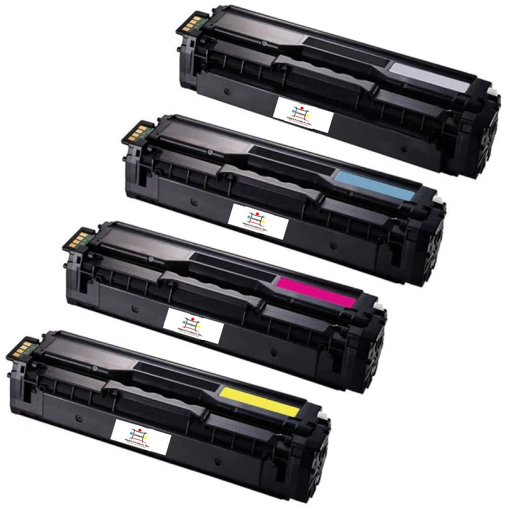 Compatible Toner Cartridge Replacement For SAMSUNG CLT-K504S, CLT-Y504S, CLT-M504S, CLT-C504S (CLTK504S, CLTY504S, CLTM504S, CLTC504S) Black, Cyan, Yellow, Magenta (2.5K YLD) 4-Pack