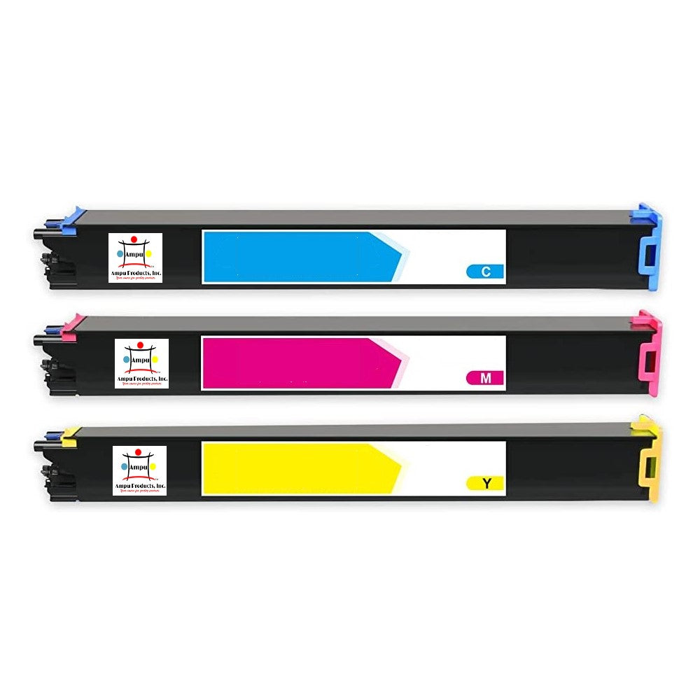 Compatible Toner Cartridge Replacement For SHARP MX61NTCA, MX61NTYA, MX61NTMA (MX-61NTCA, MX-61NTYA, MX-61NTMA) Cyan, Yellow, Magenta (24K YLD) 3-Pack