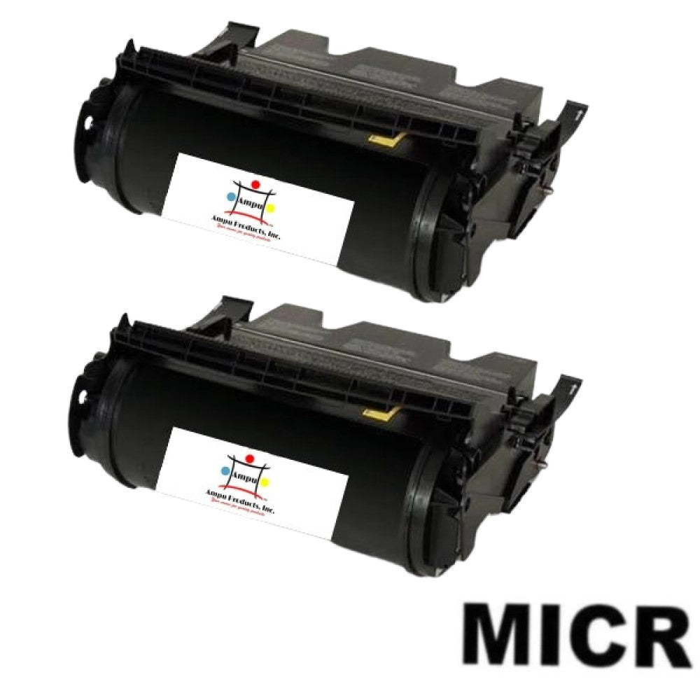 Compatible Toner Cartridge Replacement For Lexmark T650H21A (High Yield Black) 25K YLD (2 Pack) W/Micr
