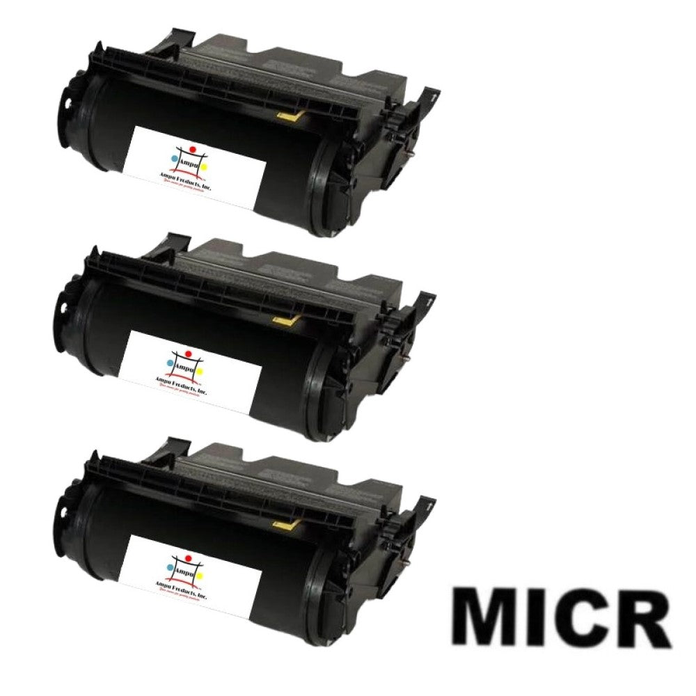 Compatible Toner Cartridge Replacement For Lexmark T650H21A (High Yield Black) 25K YLD (3 Pack) W/Micr