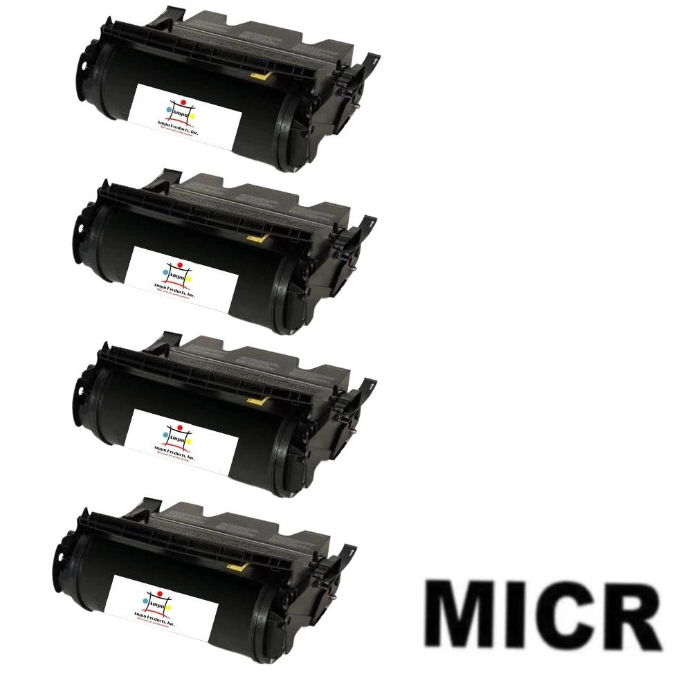 Compatible Toner Cartridge Replacement For Lexmark T650H21A (High Yield Black) 25K YLD (4 Pack) W/Micr