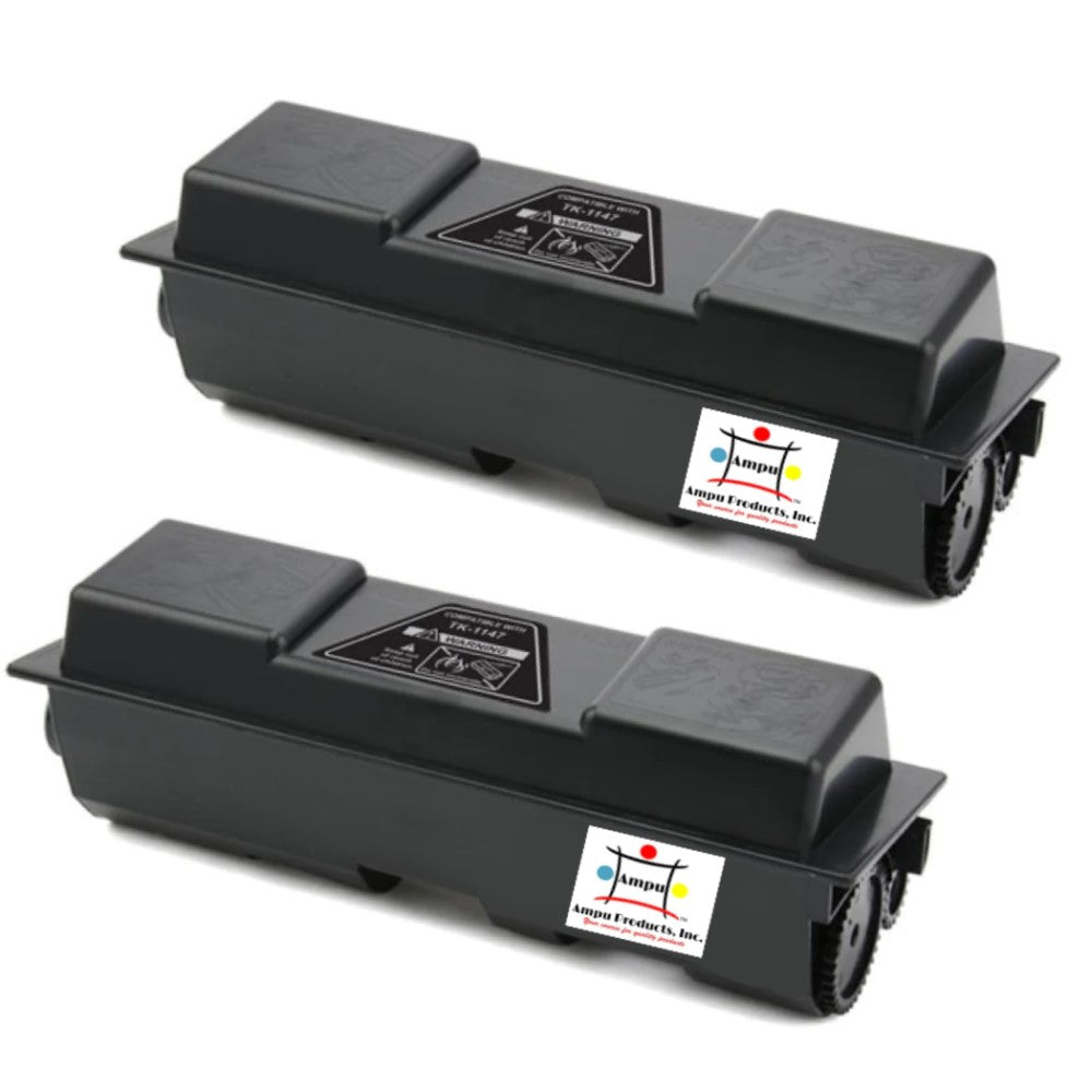 Compatible Toner Cartridge Replacement For Kyocera Mita TK-1147LA (TK1147LA, 1T02ML0US1) Black (12K YLD) 2-Pack