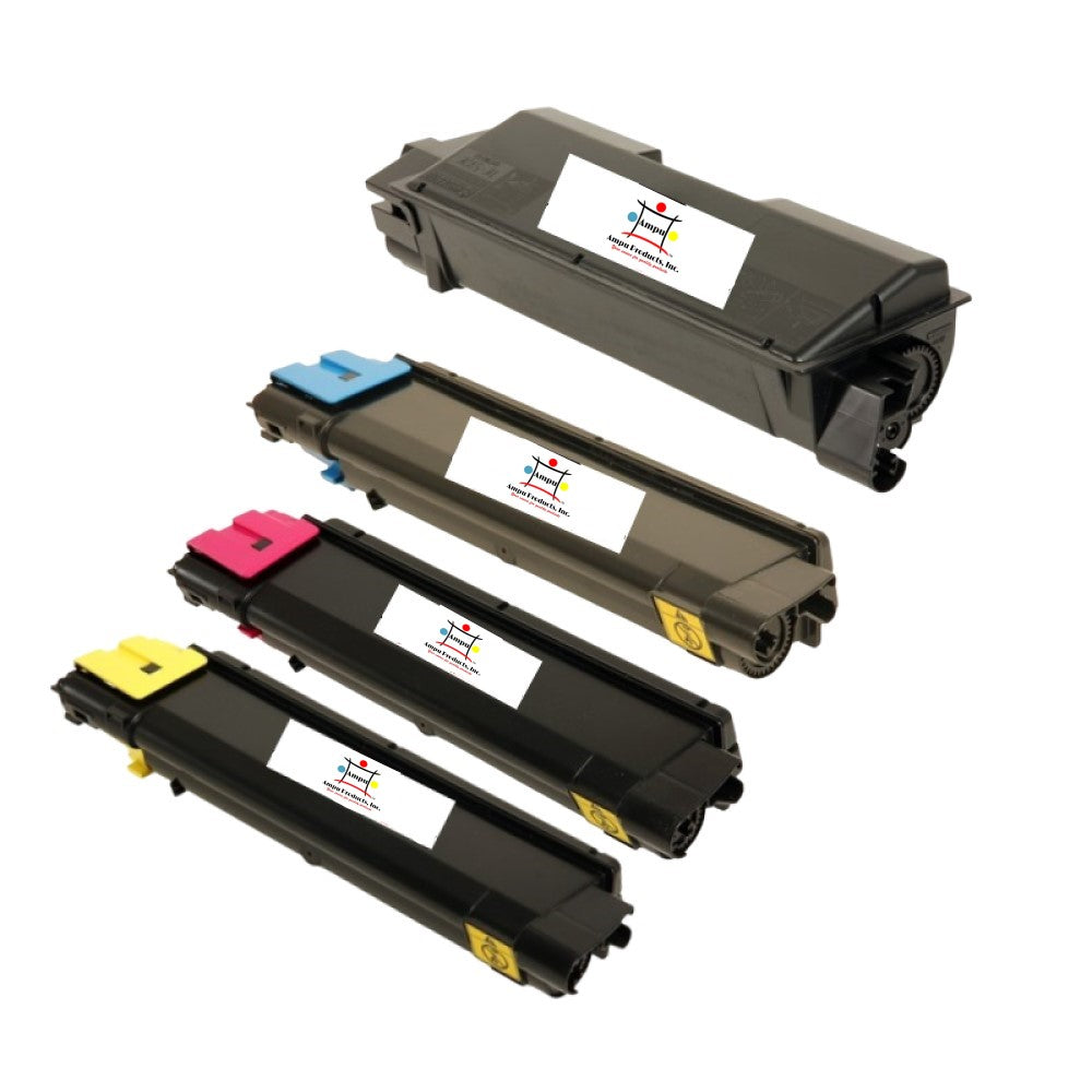 Compatible Toner Cartridge Replacement For KYOCERA MITA TK592K, TK592M, TK592C, TK592Y (1T02KV0US0, 1T02KVAUS0, 1T02KBUS0, 1T02KVCUS0) Black, Cyan, Magenta, Yellow (7K YLD) 4-Pack