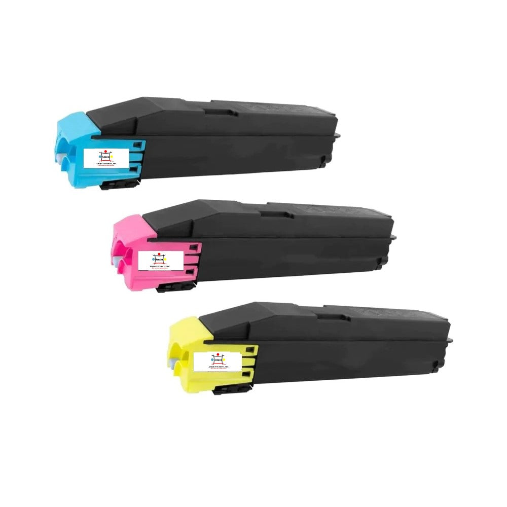 Compatible Toner Cartridge Replacement For Kyocera Mita TK8307C; TK8307M; TK8307Y (TK-8307C; TK-8307M; TK-8307Y) Cyan, Magenta, Yellow (3-Pack)