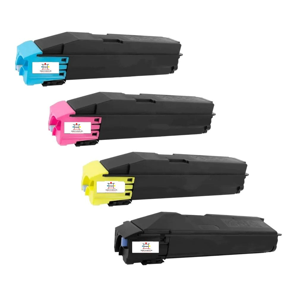 Compatible Toner Cartridge Replacement For Kyocera Mita TK8307C; TK8307M; TK8307Y; TK-8307K (TK-8307C; TK-8307M; TK-8307Y; TK-8307K) Cyan, Magenta, Yellow, Black (4-Pack)