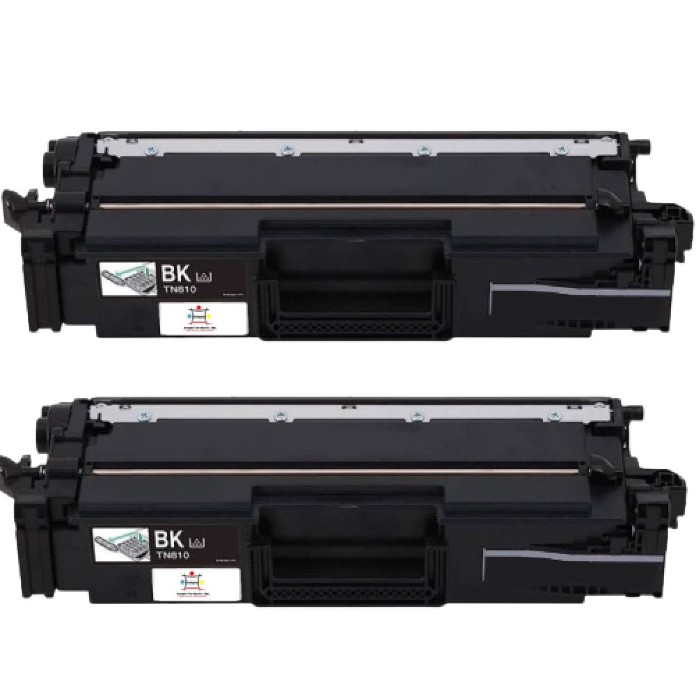Compatible Toner Cartridge Replacement For BROTHER TN810BK (TN-810BK) Black (9K YLD) 2-Pack
