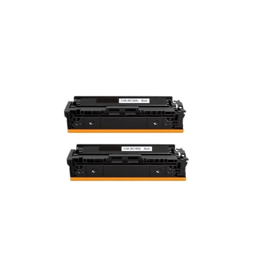 Compatible Toner Cartridge Replacement For HP W2180A (218A) Black (1.3K YLD) Pro 3201dw, MFP 330fdw, MFP 3301sdw (2 Pack)