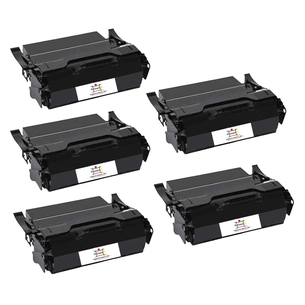 Compatible Toner Cartridge Replacement For Lexmark X654X41A (Extra High Yield Black) 36K YLD (5 Pack)