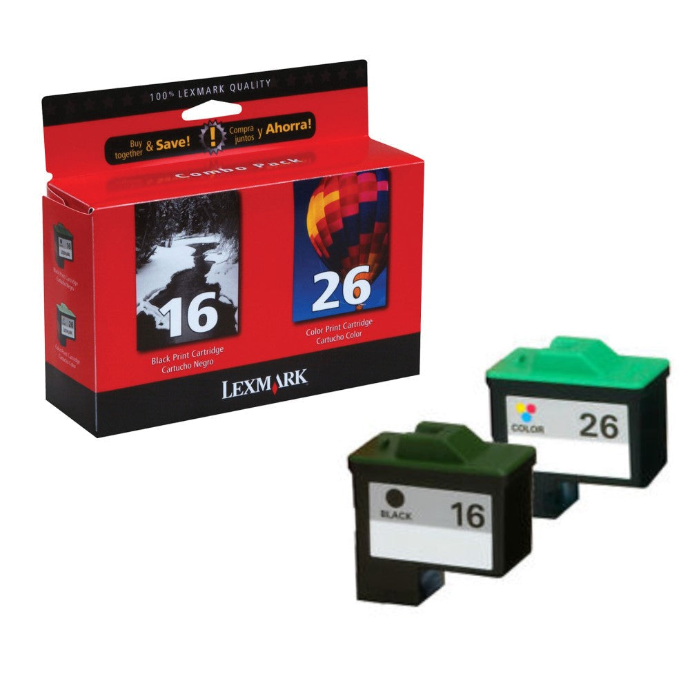 GENUINE LEXMARK 10N0202 (2 PACK) INK CARTRIDGES