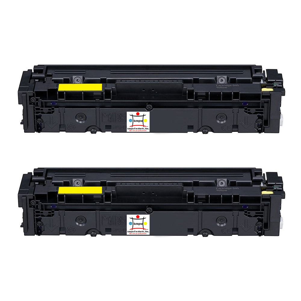 Compatible Toner Cartridge Replacement For Canon 1243C001 (045H) High Yield Yellow (2.2K YLD) 2-Pack