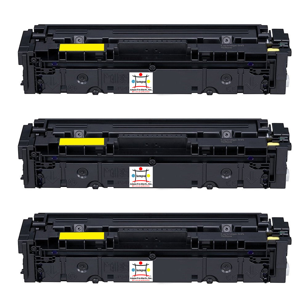 Compatible Toner Cartridge Replacement For Canon 1243C001 (045H) High Yield Yellow (2.2K YLD) 3-Pack