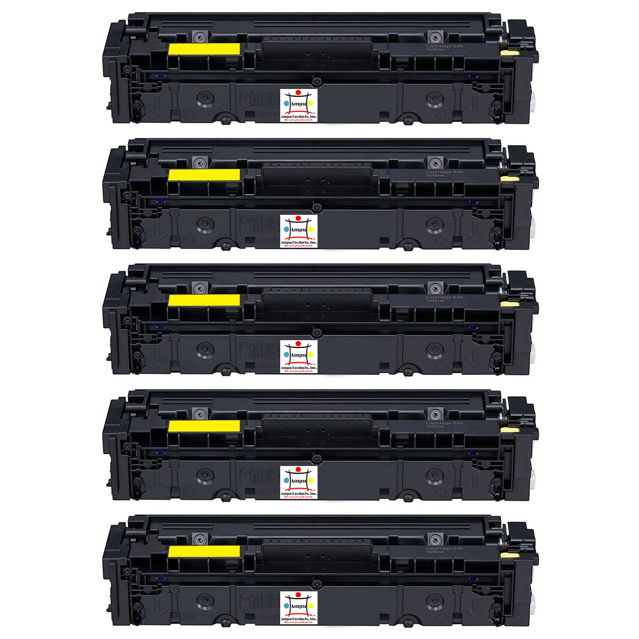 Compatible Toner Cartridge Replacement For Canon 1243C001 (045H) High Yield Yellow (2.2K YLD) 5-Pack