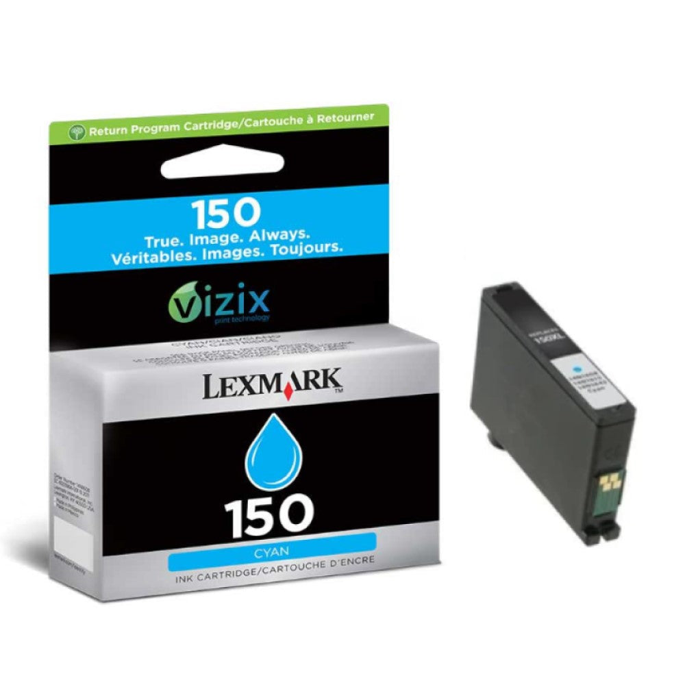 GENUINE  LEXMARK 14N1608 CYAN INK CARTRIDGE