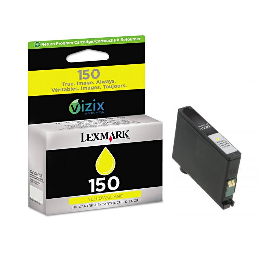 GENUINE LEXMARK 14N1610 YELLOW INK CARTRIDGE