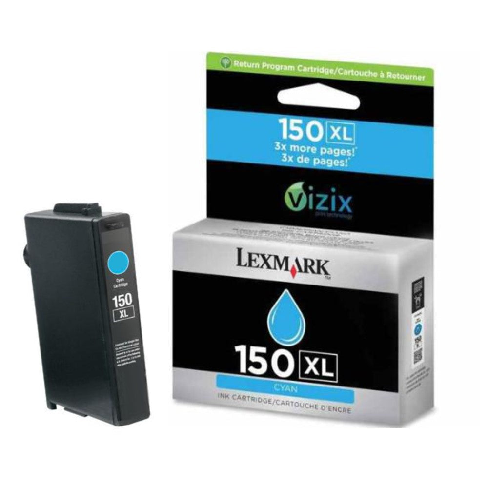 GENUINE LEXMARK 14N1615 CYAN INK CARTRIDGE