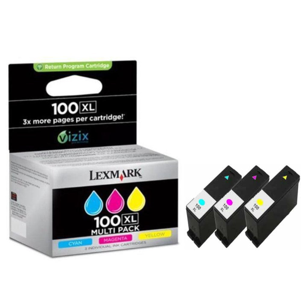 GENUINE LEXMARK 14N0684 (3 PACK) INK CARTRIDGES