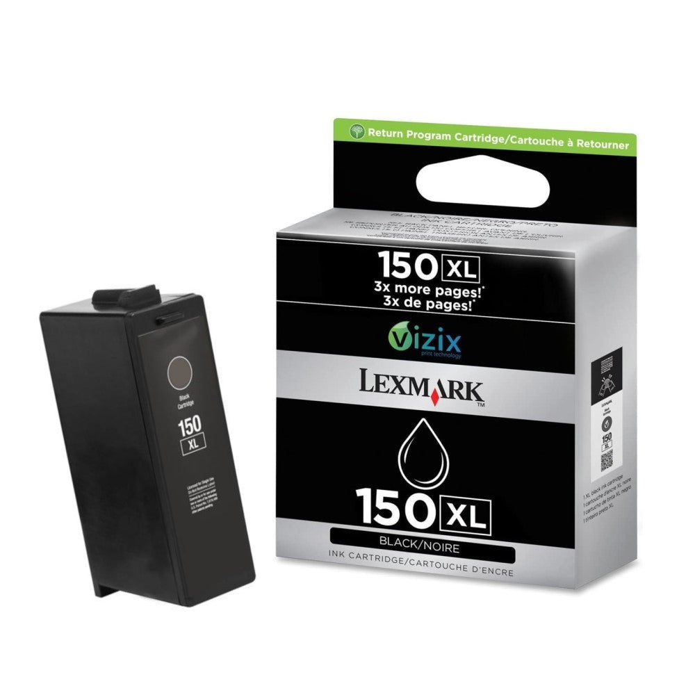 GENUINE  LEXMARK 14N1614 BLACK INK CARTRIDGE
