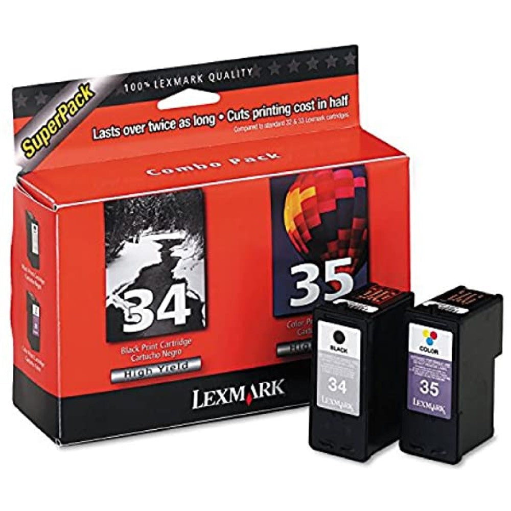 GENUINE LEXMARK 18C0535 (2 PACK) INK CARTRIDGES