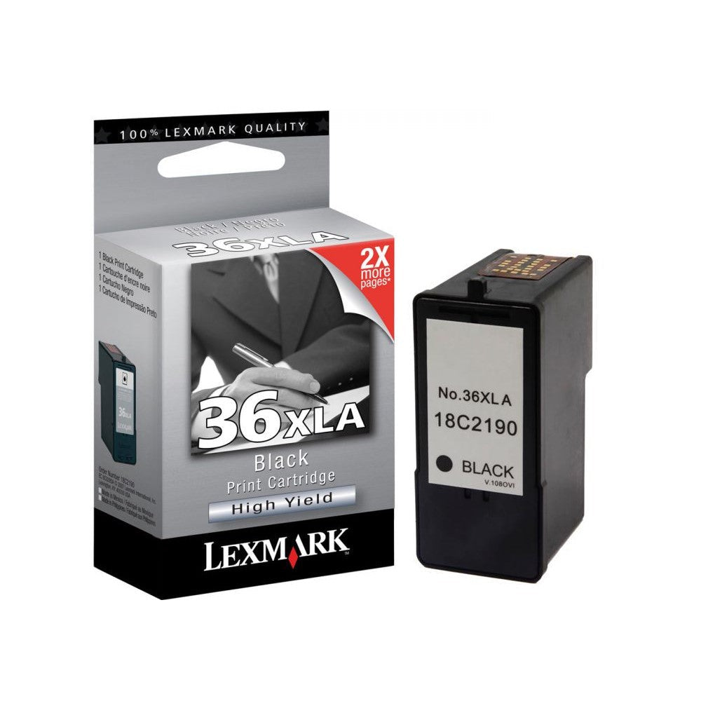 GENUINE LEXMARK 18C2190 BLACK INK CARTRIDGE