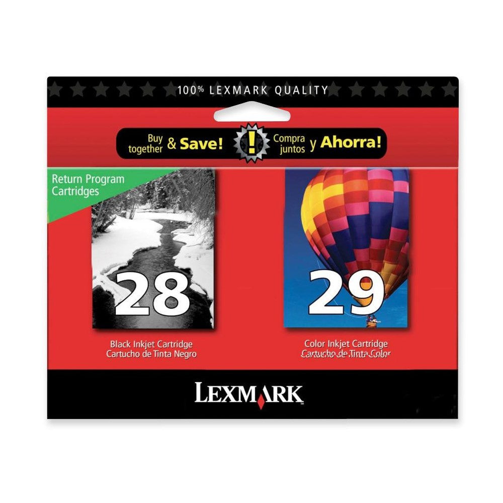 GENUINE LEXMARK 18C1590 (2 PACK) INK CARTRIDGES