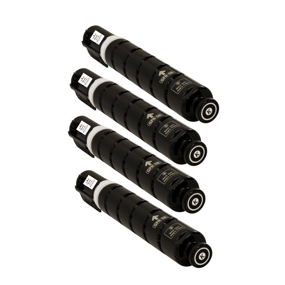 Ampuproducts Compatible Toner Cartridge Replacement For CANON 2182C003AA (GPR-58) COMPATIBLE (4-PACK)