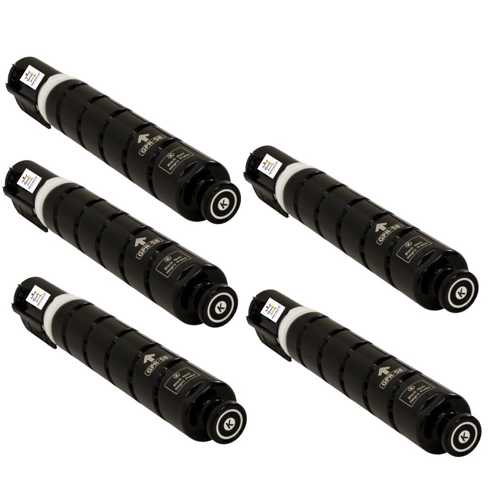 Ampuproducts Compatible Toner Cartridge Replacement For CANON 2182C003AA (GPR-58) COMPATIBLE (5-PACK)