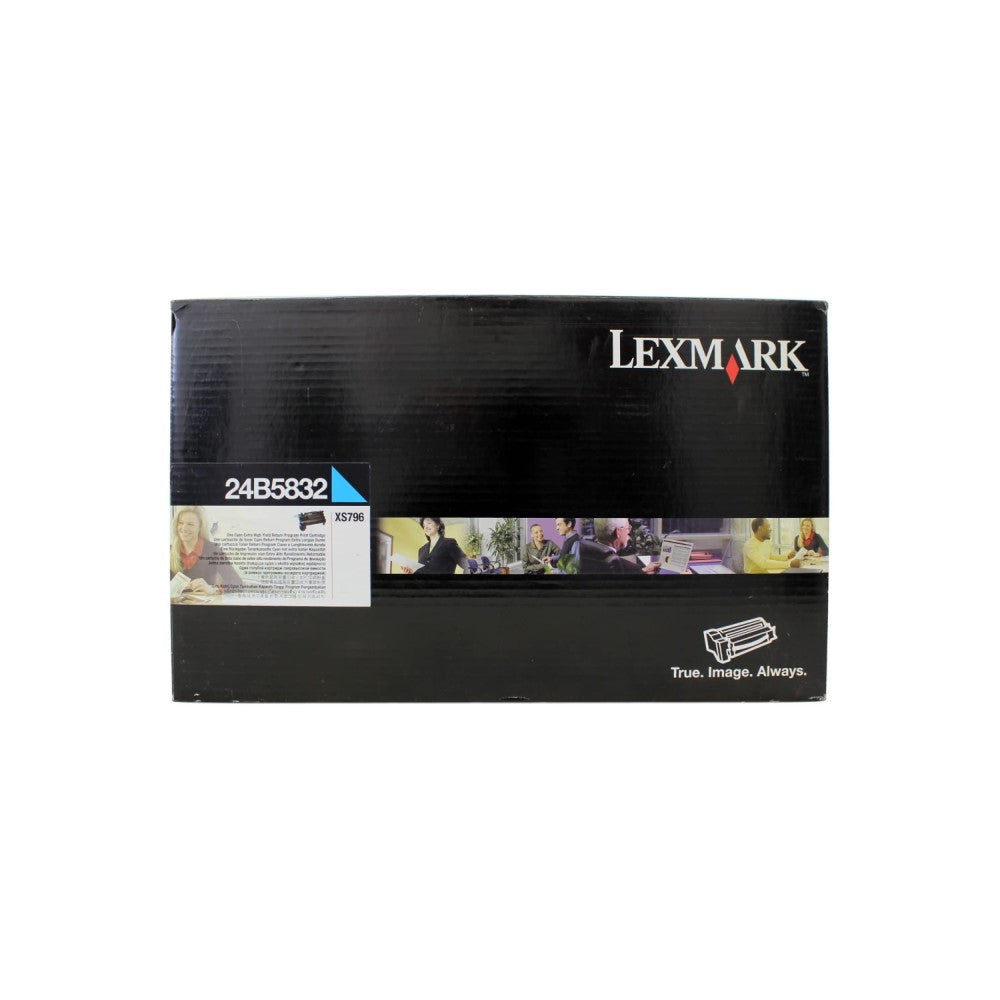 GENUINE LEXMARK 24B5832 CYAN TONER CARTRIDGE