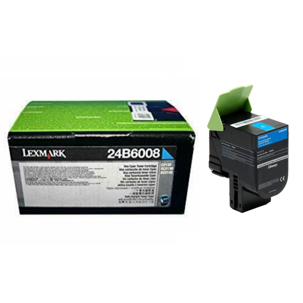 GENUINE LEXMARK 24B6008 CYAN TONER CARTRIDGE