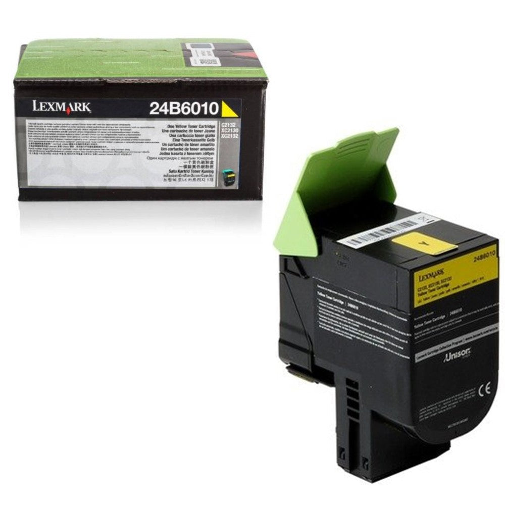 GENUINE LEXMARK 24B6010 YELLOW TONER CARTRIDGE