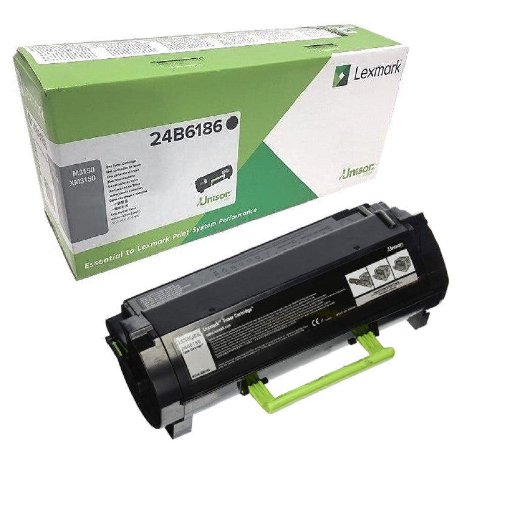 GENUINE LEXMARK 24B6186 BLACK TONER CARTRIDGE