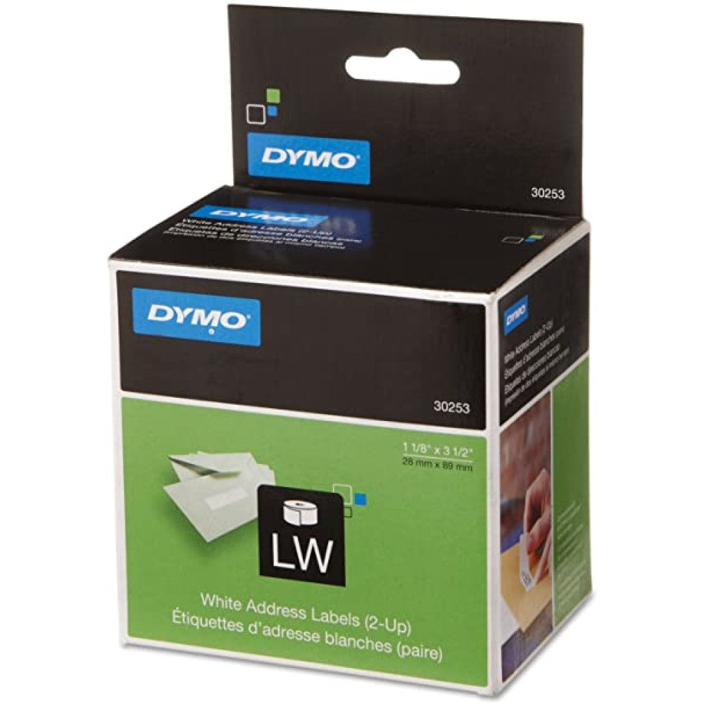 DYM30253 DYMO LW LABELS WHITE 700 ADDRESS 2UP 1"x 3.5"