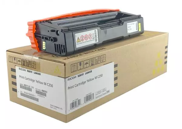 GENUINE  408351 RICOH MC250FWB SD YLD YELLOW TONER